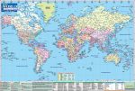 World Map (Both Side Printed - Size 73/51cm)